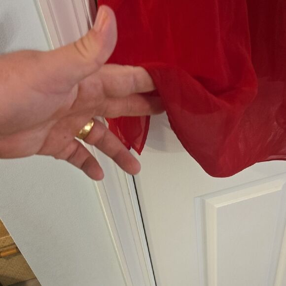 Vintage Victoria's Secret Red Chemise with Spaghetti Straps - Picture 6 of 8